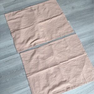 Threshold Peach color waffleTextured Pillow Covers Pair